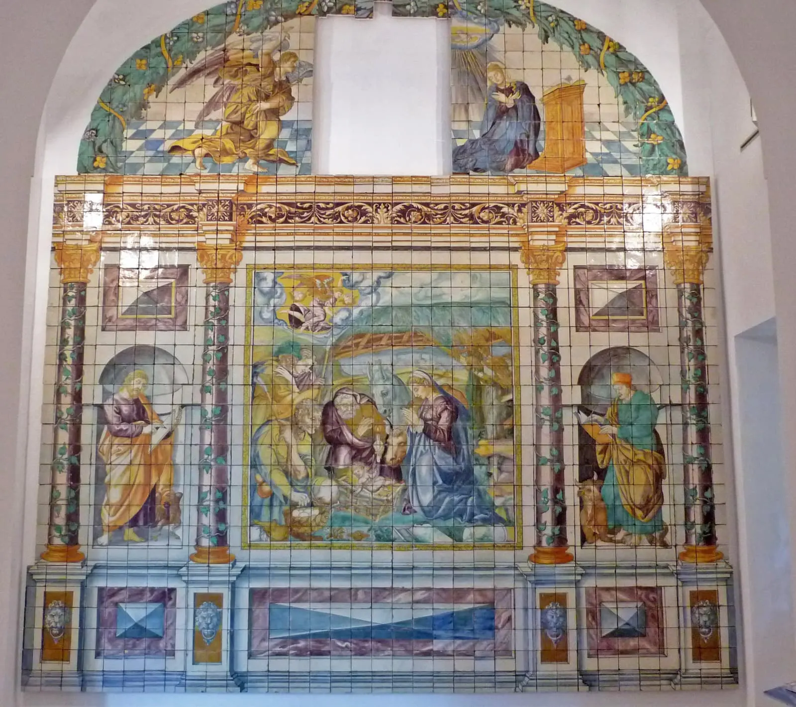 Azulejo de mayólica (loza renacentista)